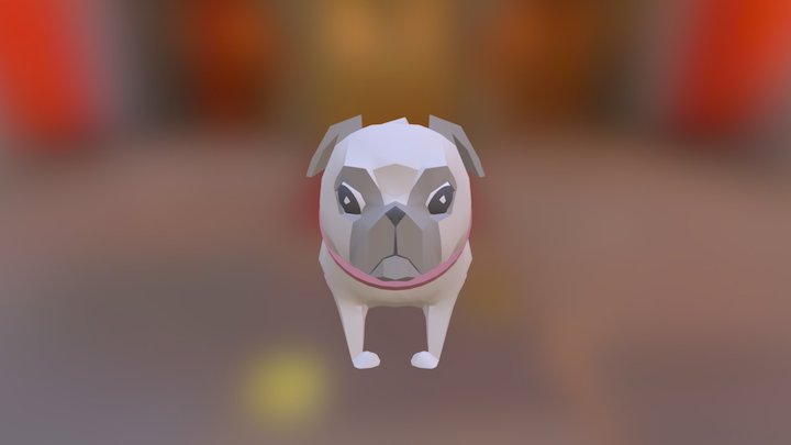 Pug 3D Model