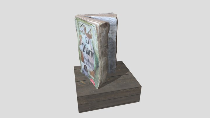 Libro El Diario - Anne Frank 3D Model