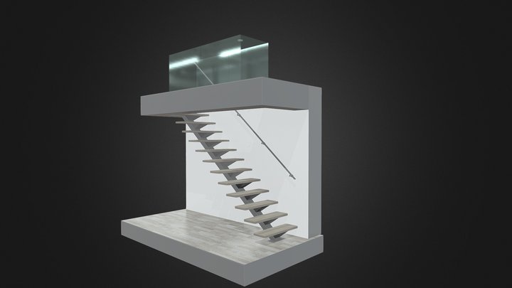 Floating Steps 2403 3D Model
