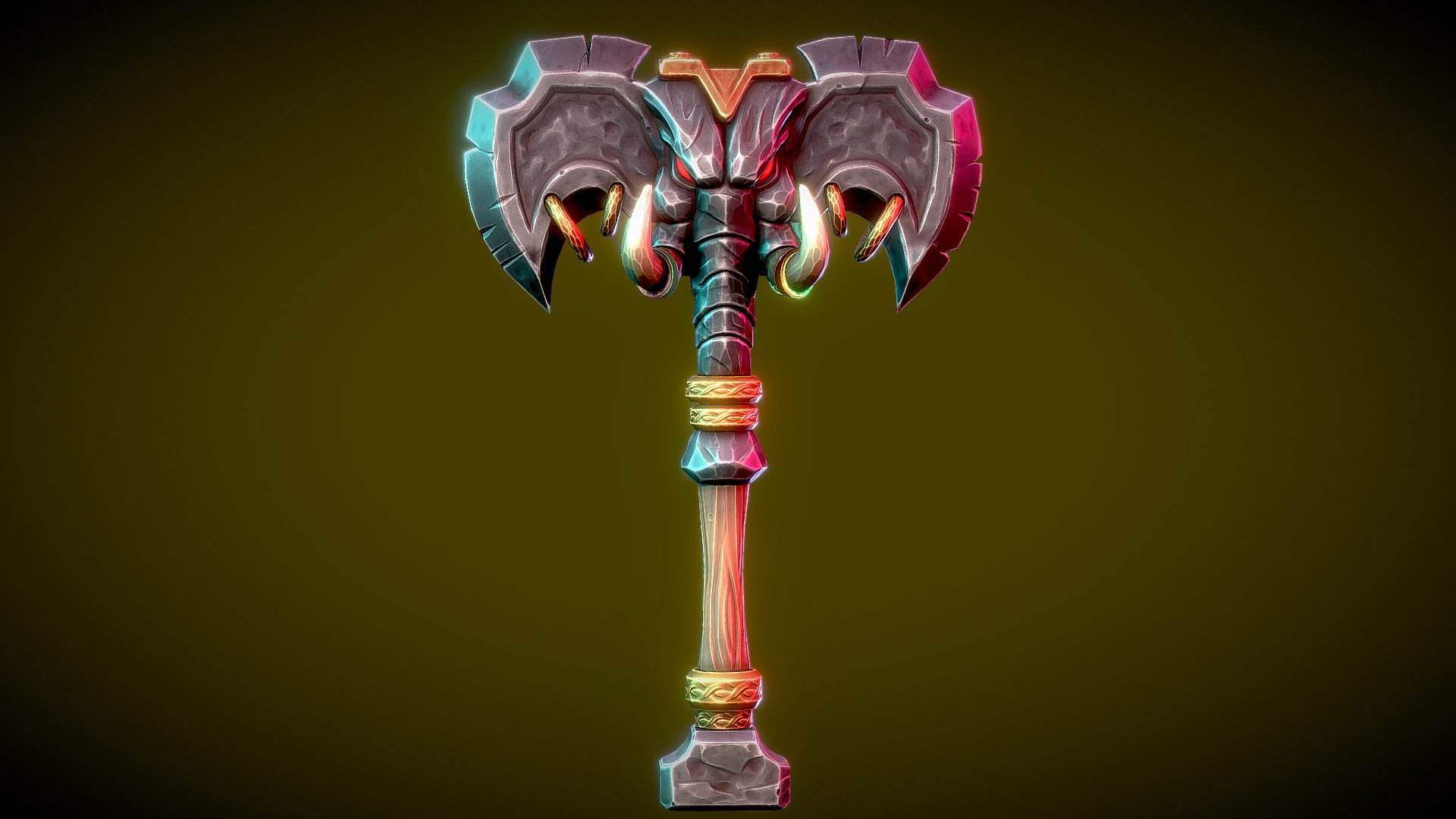 Stylized Elephant Axe - Buy Royalty Free 3D model by Matheus Elias ...