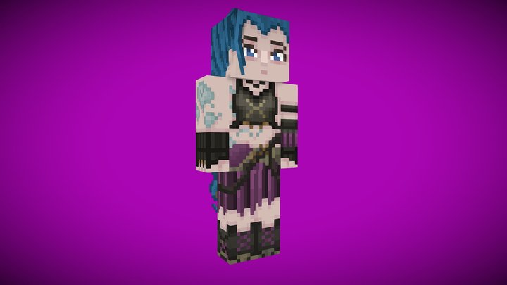 Jinx (Arcane) - League Of Legends 3D Model