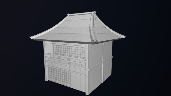 Japanese Inn. 3D Model
