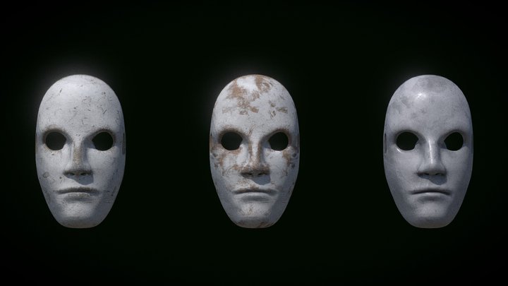 Tattered Masks 3D Model