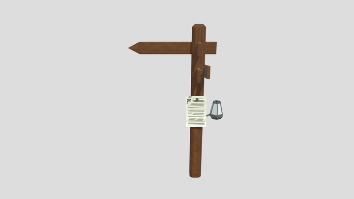 Signpost 3D Model