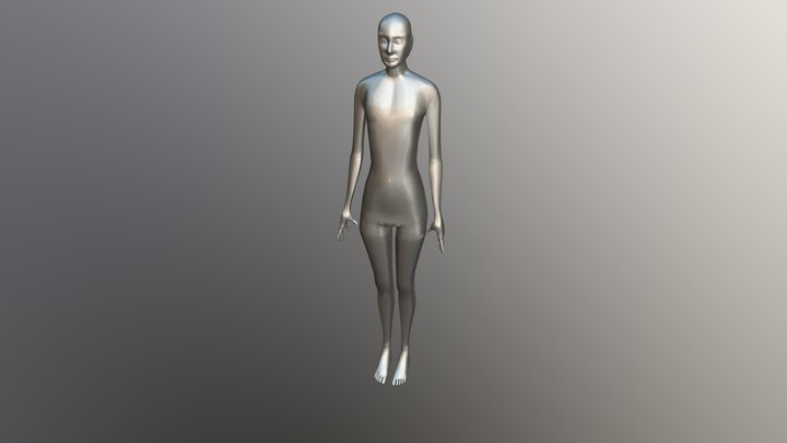 Ice Person 3D Model