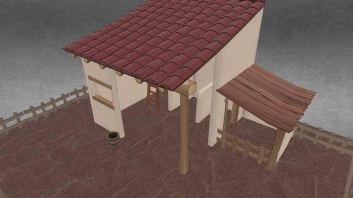 Animal Barn 3D Model