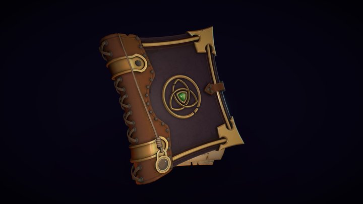 Magic Celtic Grimoire 3D Model