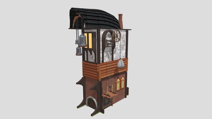 Sprint 2 Lodge + Props 3D Model