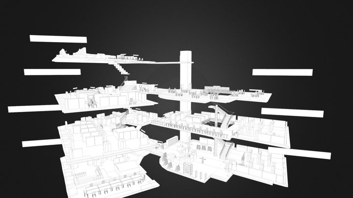 Stadtbibliothek Baden-Baden v2 3D Model