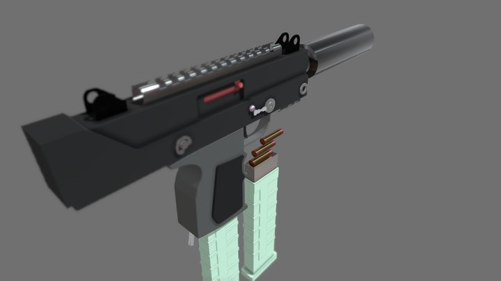 Machine Pistol 3D Model