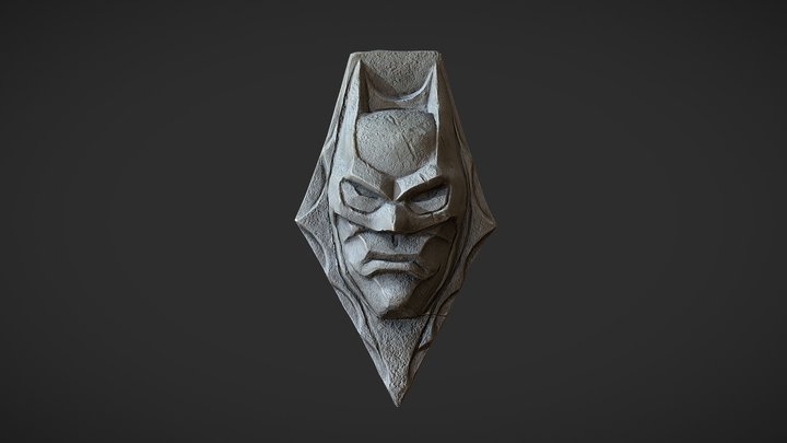 Batman Handmade Clay 3D Model