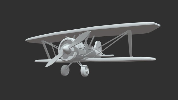 Thomas-Morse XP-13 Viper - Stylized Model 3D Model