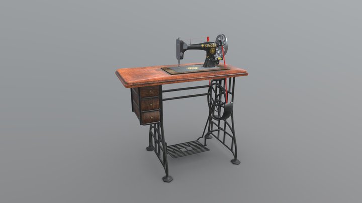 Sewing machine 3D Model