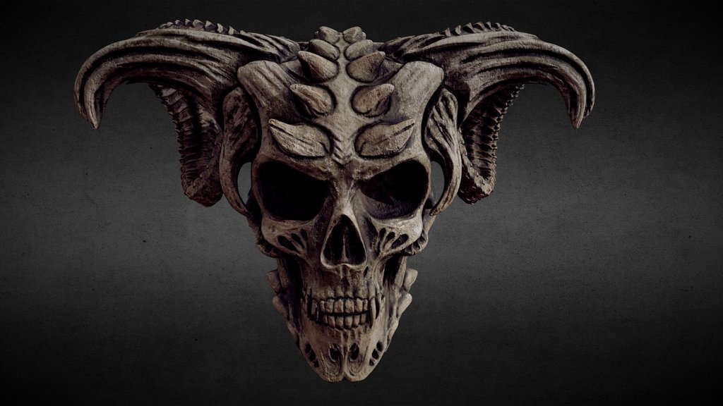 Demon Skull (Textured)