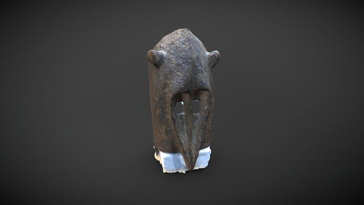 Black Monkey Mask 3D Model
