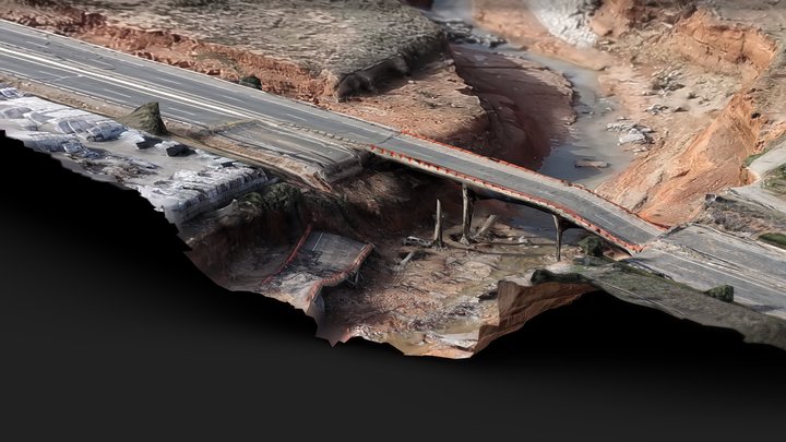 Flood of València - Barranco de Poyo 3D Model