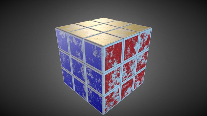 Rubik 3x3 3D Model