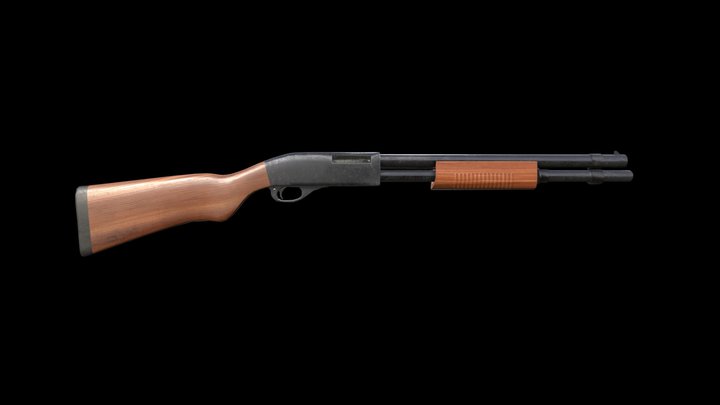 Remington Shotgun 3D Model