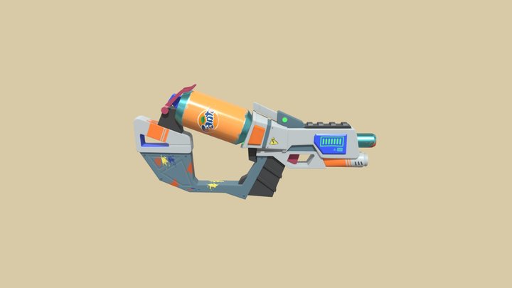 Stylized Soda Gun 3D Model