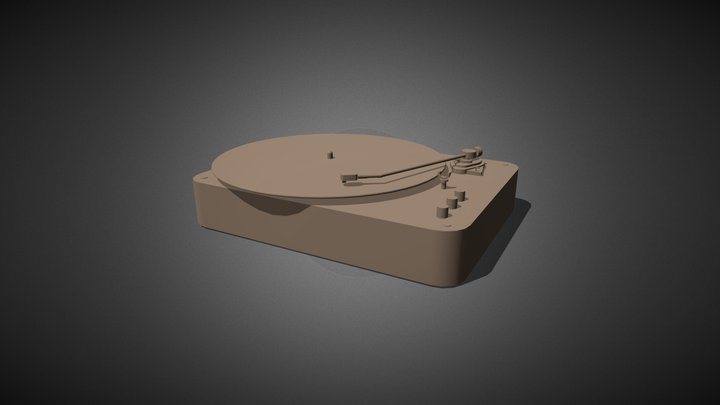 This plays vinyls, and I made it 3D Model