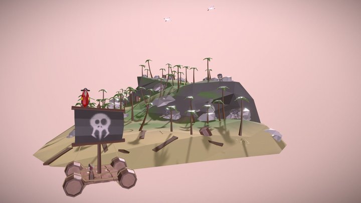 Mini-Game Scene 3D Model