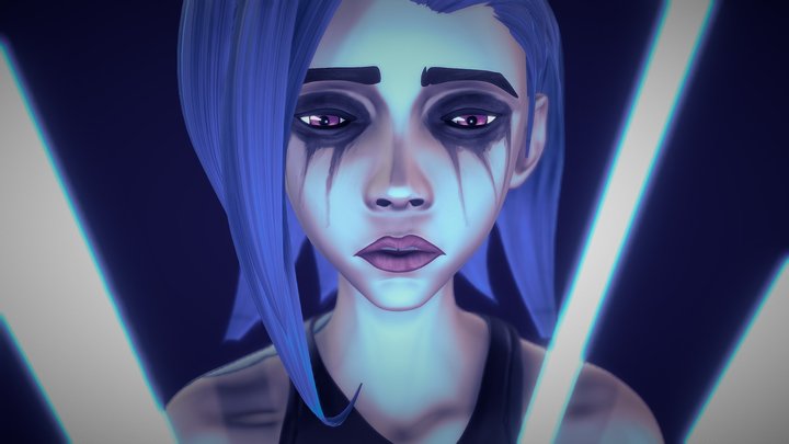 Jinx from Arcane 3D Model