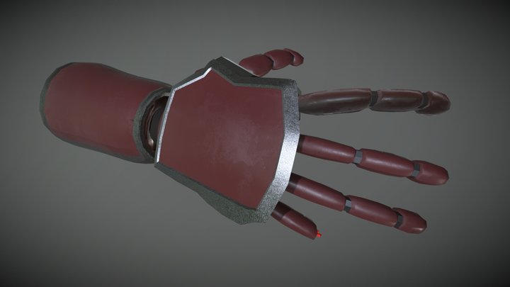 Simple Cybernetic Arm 3D Model