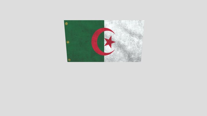 Algeria Flag 3D Model