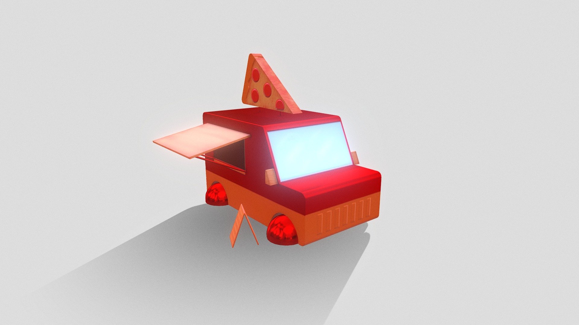 Futuristic Pizza Food Truck