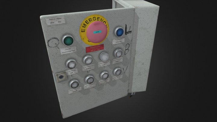 Industrial control panel 3D Model