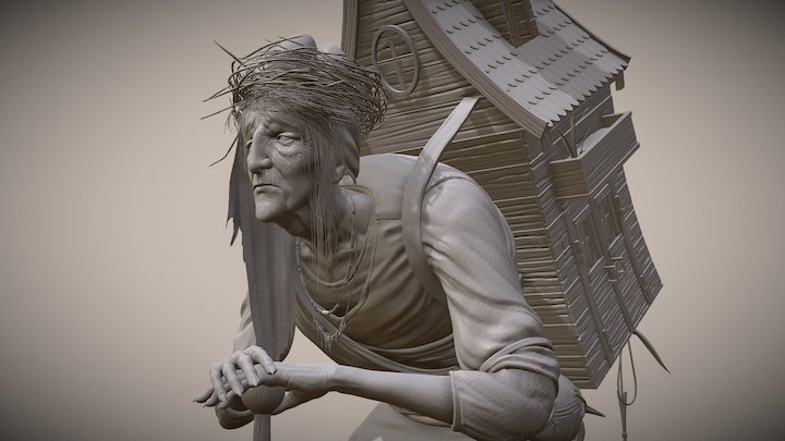 Baba Yaga 3D Model