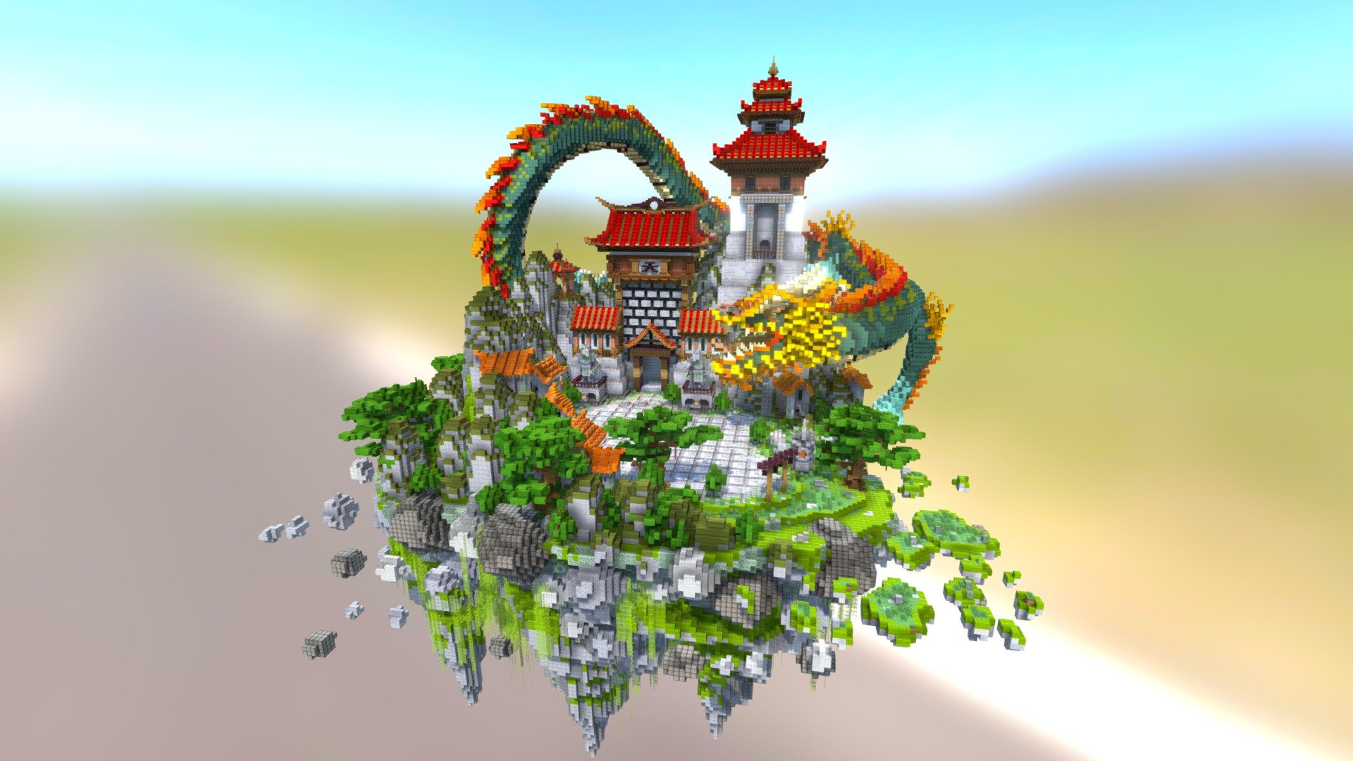 Minecraft - Zen - Skyblock Spawn - Minecraft Schematic Store -  www.schematicstore.com