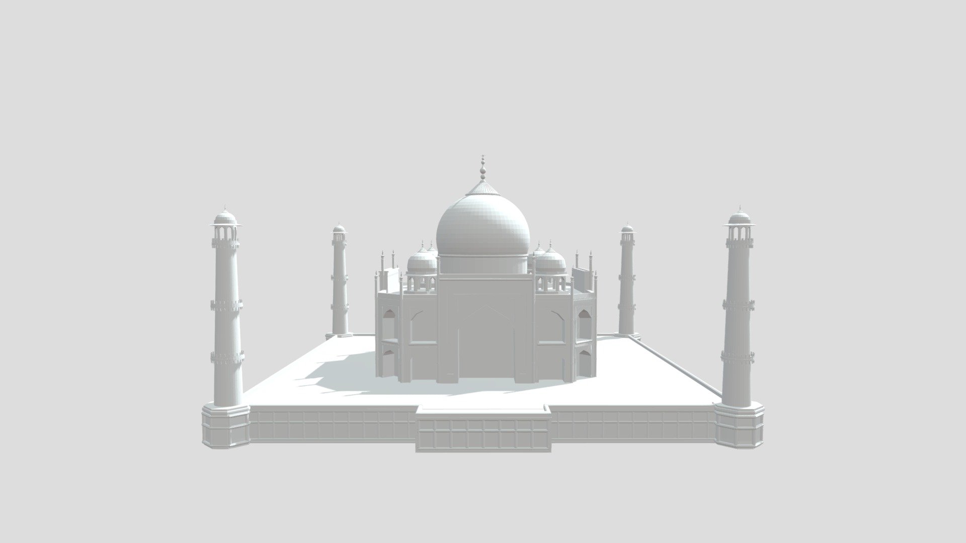 Taj Mahal - Download Free 3D model by sudhanshum024 (@sudhanshum024)  [0d884b2]