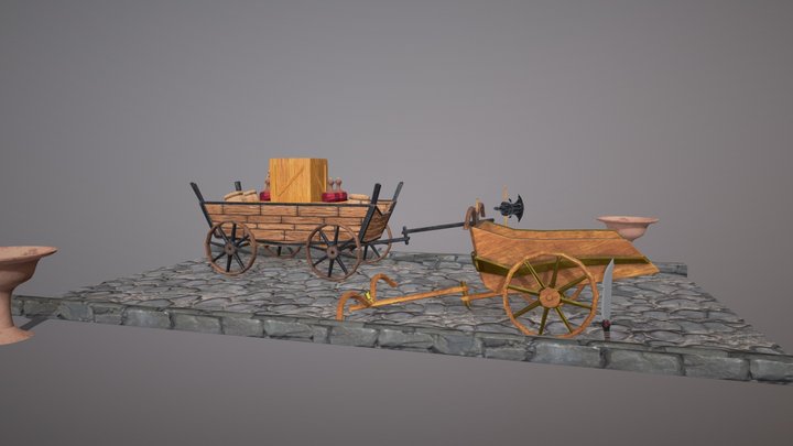 Stylized Game Assets 3D Model