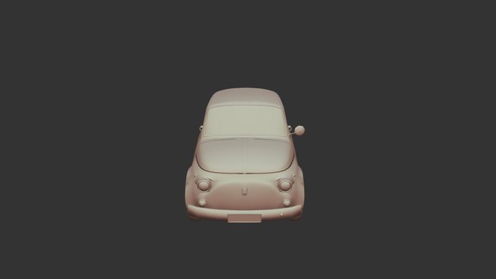 Fiat 500 wip 3D Model