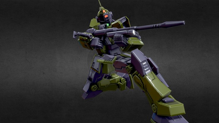 ジムスナイパーカスタム/RGM-79SC GM Sniper Custom 3D Model
