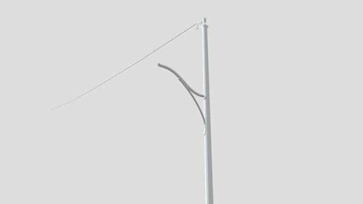 California Wired Pole 3D Model