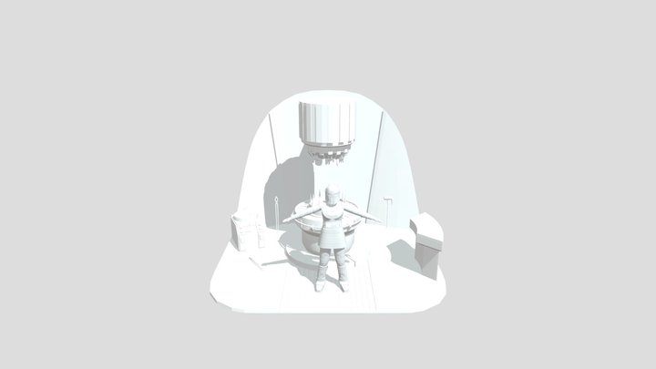 The Blacksmith's Forge Diorama 3D Model