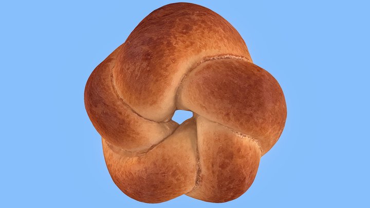 3D Scanned Yeast Plait 3D Model