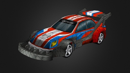 rally car 3D Model