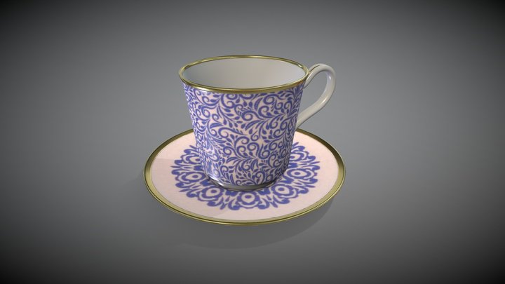 Trukish Coffee Cup 3D Model