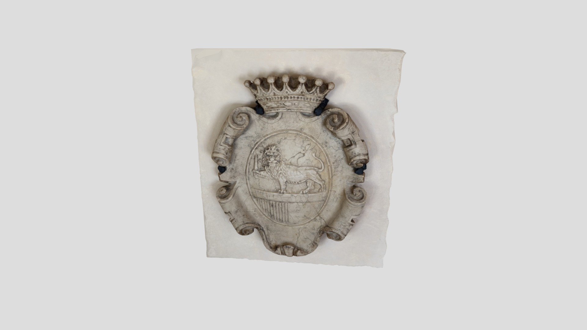 Marble Crest with a Lion - 3D model by shabooboo120 [0d8f41f] - Sketchfab