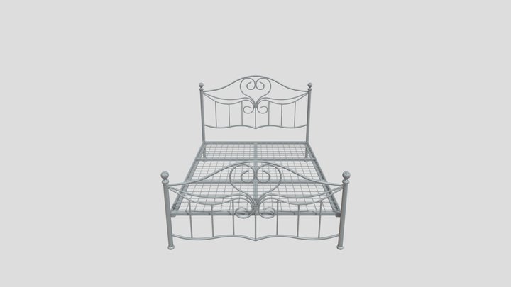 Rope Bed Frame with Drawers Free 3D Model - 3D CAD Browser