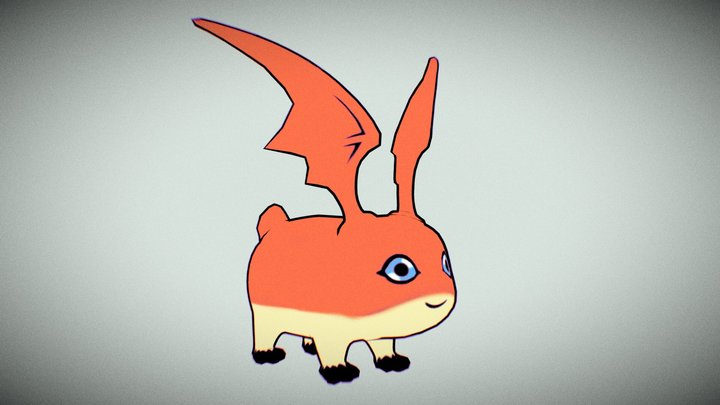 Patamon Fanart 3D Model