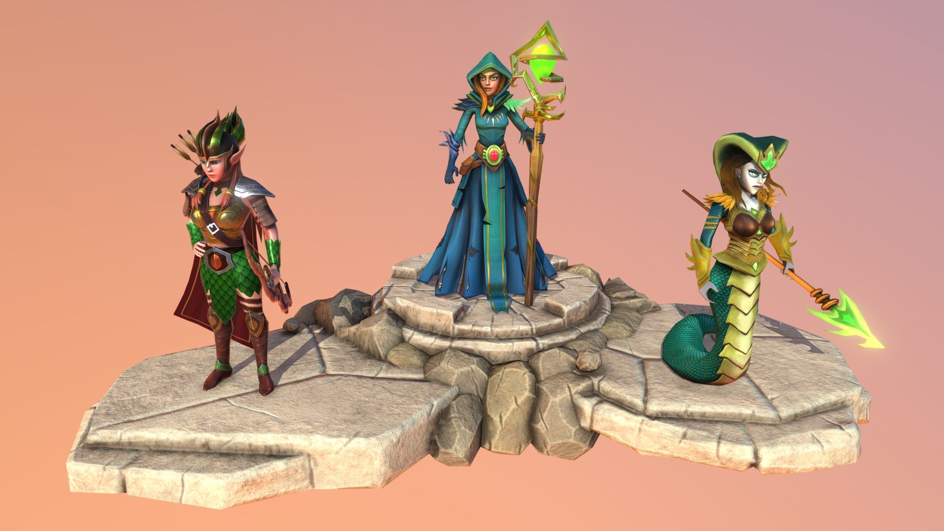Fantasy Game Art - Female Characters