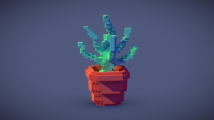 PIXEL POT – Free 3D Model STL