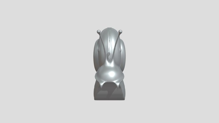 Colorful abstract snail 3D Model