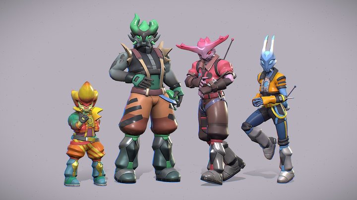 UF-Foe Crew 3D Model