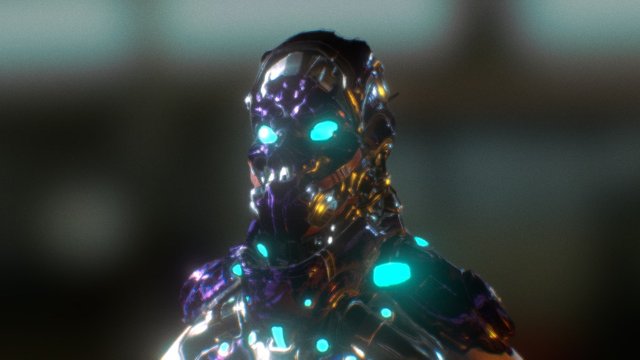Female Sci fi Character Model 3D Model