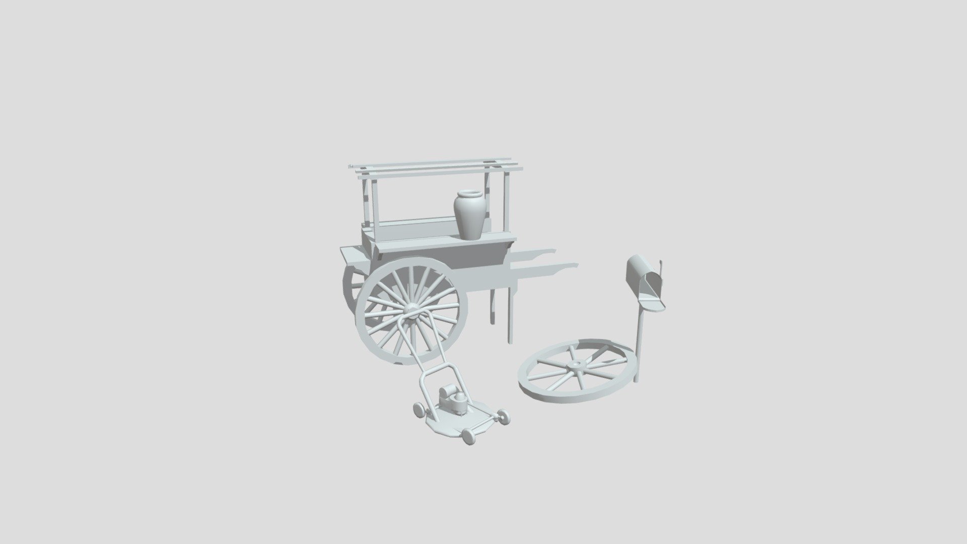 Grandma's House 5 Modeled Props 3D model by Stijn Vereycken